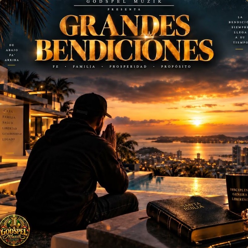 Portada de Grandes Bendiciones – Godspel Muzik Español